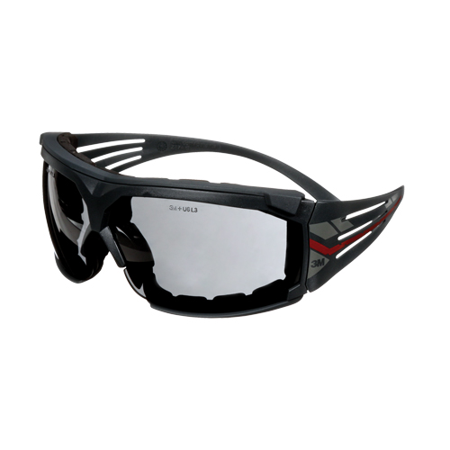 SecureFit 600 Series Safety Glasses with Gasket, Grey Lens, Anti-Fog, ANSI Z87+/Meets/Exceeds CSA Z94.3 Cam Industrial