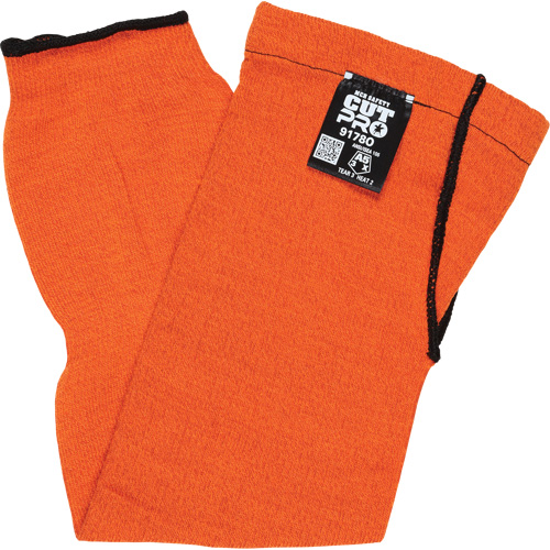 Memphis&reg; Sleeves With Thumb Hole, Kevlar&reg;, 18", ASTM ANSI Level A5, Orange Cam Industrial