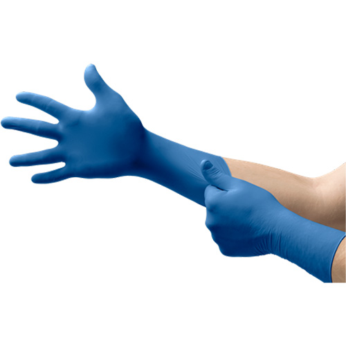 UltraSense&reg; EC Gloves, X-Small, Nitrile, 5-mil, Powder-Free, Blue, Class 2 Cam Industrial