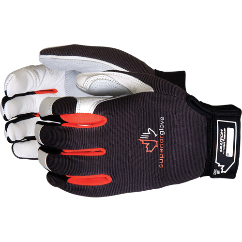 Gants de m&eacute;canicien ClutchGear, Paume Cuir fleur/Cuir refendu, Taille Petit Cam Industrial