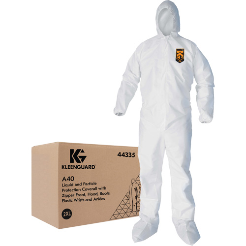Combinaisons Kleenguard A40, 2T-Grand, Blanc, Microporeux Cam Industrial