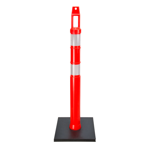 Poteau d&eacute;lin&eacute;ateur de qualit&eacute; sup&eacute;rieure, 42" h, Orange Cam Industrial
