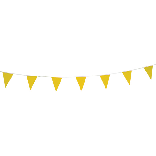 Cordon de fanions, 60' lo, Jaune Cam Industrial