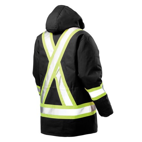 Parka de s&eacute;curit&eacute;, Noir, Grand Cam Industrial