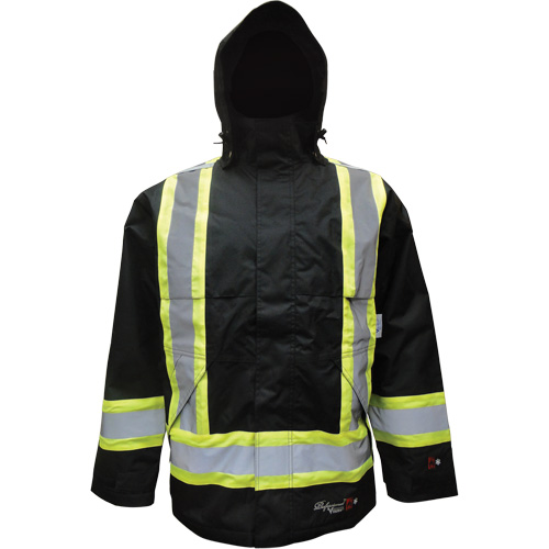 Insulated Jacket, Polyester/Polyurethane, Black, Small Cam Industrial