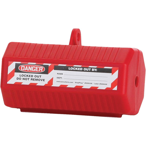 Dispositif de verrouillage Stopout StopPlug, Type Prise Cam Industrial
