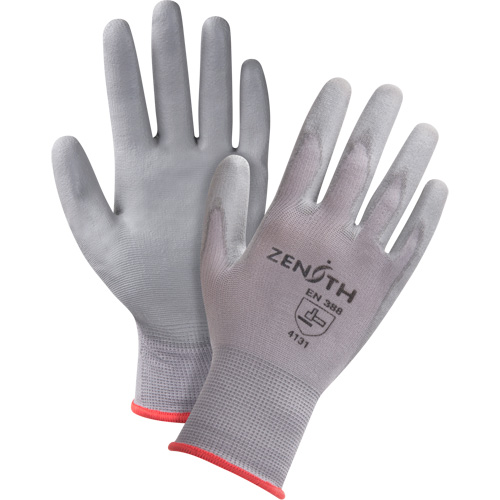 Gants en nylon enduits de polyur&eacute;thane sans DMF, 9/Grand, R&ecirc;vetement Polyur&eacute;thane, Calibre 15, Enveloppe en Nylon Cam Industrial