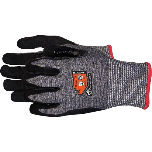 Gants en tricot de composite r&eacute;sistant aux coupures, Taille 6/T-petit, Calibre 13, Rev&ecirc;tement Mousse de nitrile, Enveloppe en Acier inoxydable/PEHP/TenActiv, ASTM ANSI niveau A7 Cam Industrial