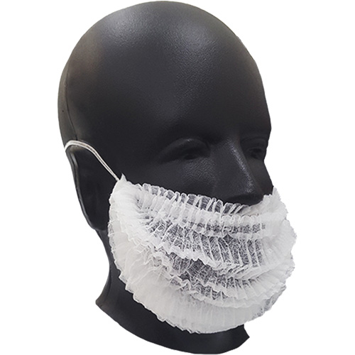 Beard Covers, Polypropylene, White Cam Industrial