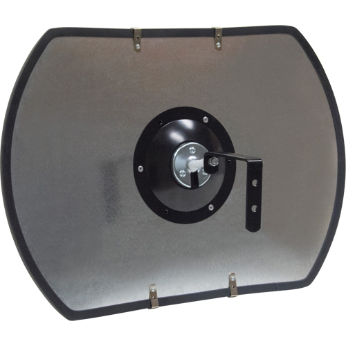 Miroir convexe rectangulaire/rond avec support, 12" h x 18" la, Int&eacute;rieur/Ext&eacute;rieur Cam Industrial