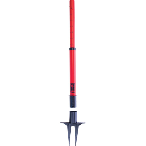 PLUS Barrier Posts, 42" High, Red Cam Industrial