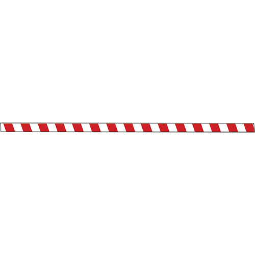 Marqueur robuste pour le sol Tough-Mark, Rectangle, 48" lo x 2" la, Rouge et blanc, Poly&eacute;thyl&egrave;ne Cam Industrial