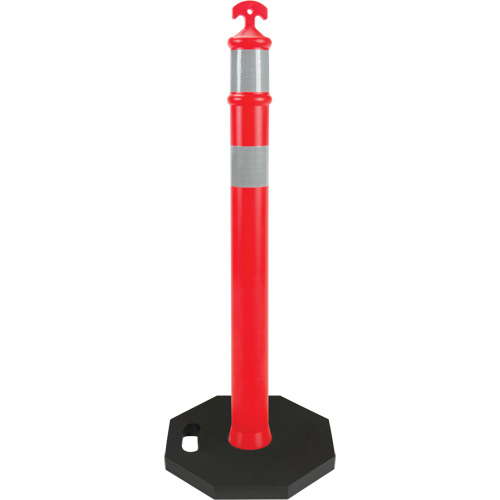 High-Visibility Delineator Post, 42" H, Orange Cam Industrial