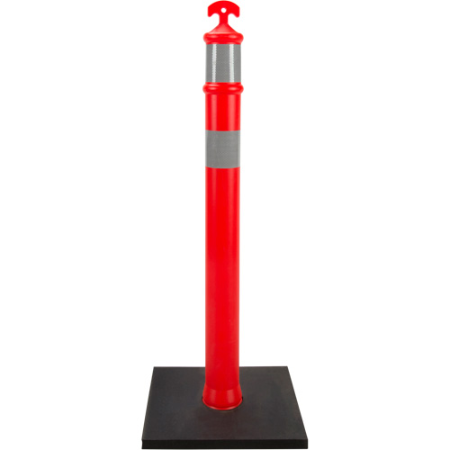 High-Visibility Delineator Post, 42" H, Orange Cam Industrial