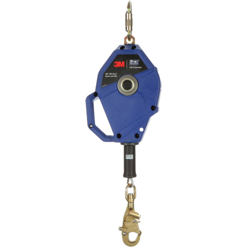 Smart Lock Self-Retracting Lifeline, 20', Galvanized Steel, Swivel Cam Industrial