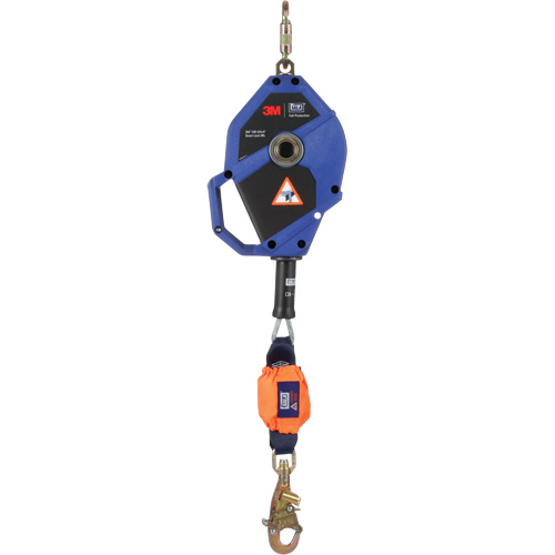 Cordage de s&eacute;curit&eacute; autor&eacute;tractable avec verrouillage intelligent, 30', Acier inoxydable, Pivotant Cam Industrial