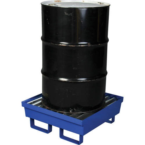 Steel Spill Containment Pallet, 17 US gal. Spill Capacity, 27" x 25.75" x 6" Cam Industrial