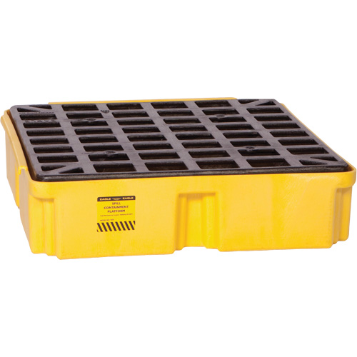 Plateforme de d&eacute;versement modulaire, Capacit&eacute; de d&eacute;versement 15 gal. US, 26" x 26,25" x 6,5" Cam Industrial