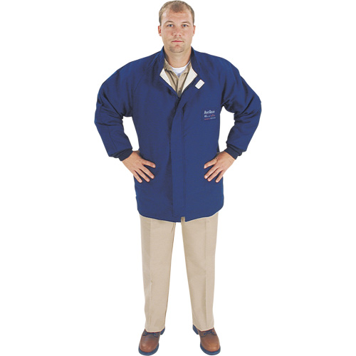 Arc Flash Jacket, Medium, Blue, 40 cal/cm² Cam Industrial