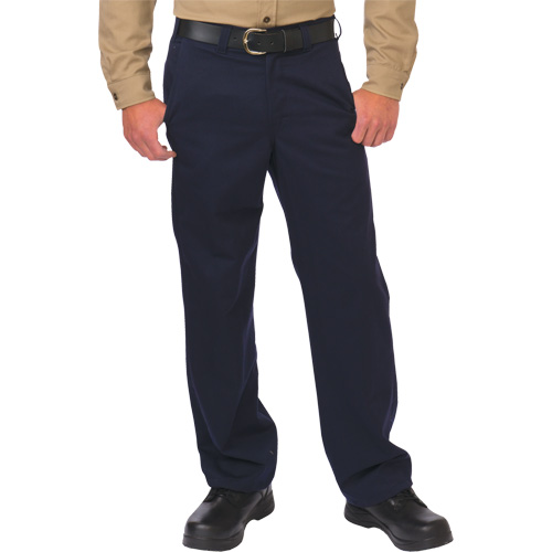 Arc Flash Work Pant, 28, x 30, Navy Blue, 12.4 cal/cm2 Cam Industrial