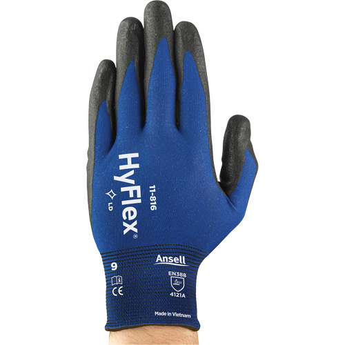 Gants HyFlex 11-816, 6, R&ecirc;vetement Mousse de nitrile, Calibre 18, Enveloppe en Nylon/Spand Cam Industrial