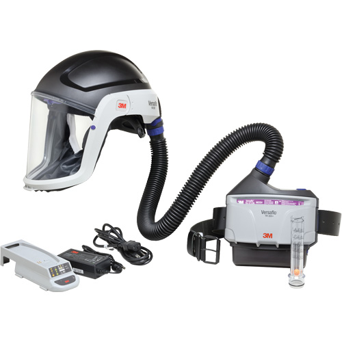 Versaflo Heavy Industry PAPR Kit, Headcover & Faceshield, Lithium-Ion Battery Cam Industrial
