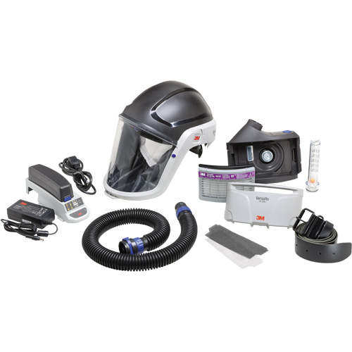 Versaflo Heavy Industry PAPR Kit, Headcover & Faceshield, Lithium-Ion Battery Cam Industrial