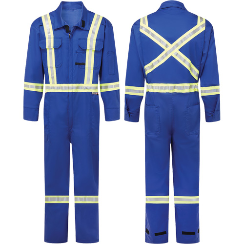 Combinaisons ignifuges 7 oz Avenger, Taille 38 (grand taille), Bleu royal Cam Industrial