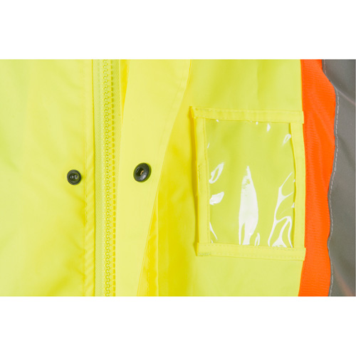 RZ1000 Rain Jacket, Polyester, Small, High Visibility Lime-Yellow Cam Industrial
