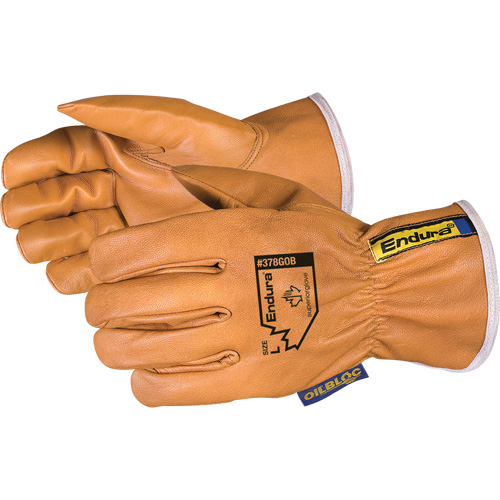 Endura&reg; Oilbloc Driver's Gloves, Small, Grain Goatskin Palm Cam Industrial