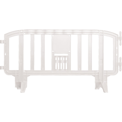 Barricade Movit, Emboîtables, 78" lo x 39" h, Blanc Cam Industrial