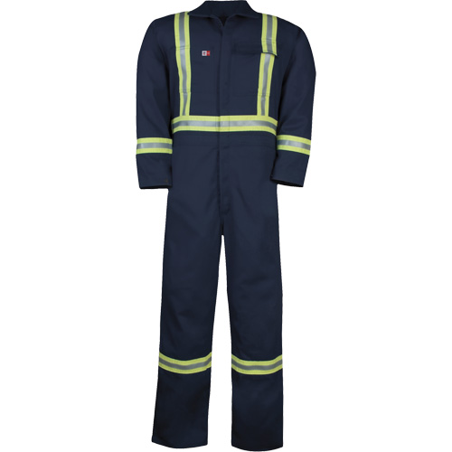 Combinaison non doubl&eacute;e Westex UltraSoft, Taille Grand (grande taille), Bleu marine, 12,4 cal/cm2 Cam Industrial