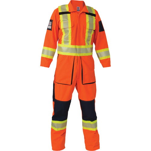 Ripstop Coveralls, 2X-Large, High Visibility Orange Cam Industrial
