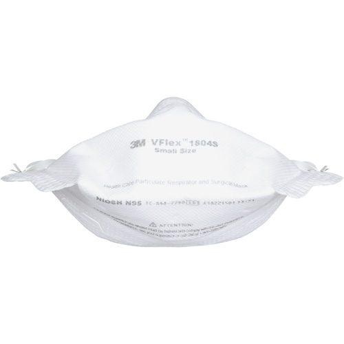 Respirateur et masque chirurgical VFlex contre les particules en sant&eacute;, N95, Certifi&eacute; NIOSH, Petit Cam Industrial