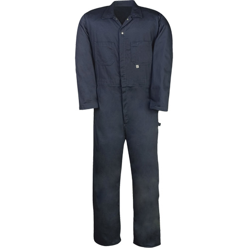 Twill Unlined Coveralls, Men's, Navy Blue, Size 36 Cam Industrial