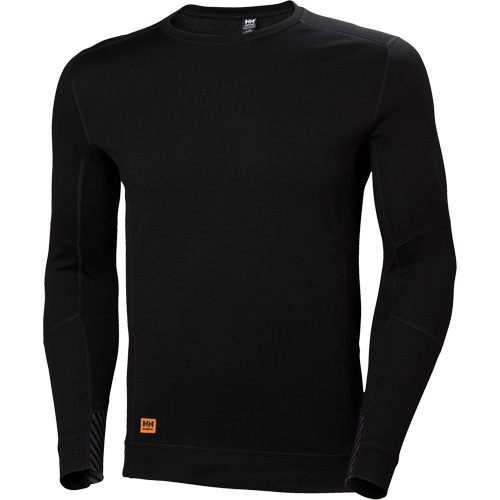 Maillot thermique &agrave; col rond &eacute;vacuant l'humidit&eacute; Lifa Max, Hommes, 2T-Grand, Noir Cam Industrial