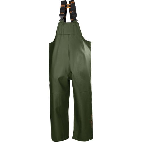 Gale Rain Bib Pants, X-Small, Polyester, Green Cam Industrial