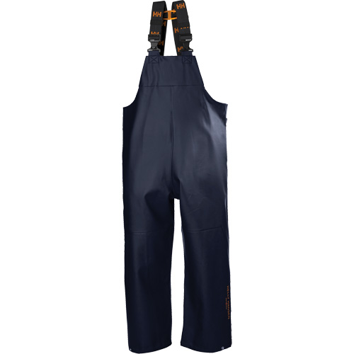 Gale Rain Bib Pants, Medium, Polyester, Navy Blue Cam Industrial