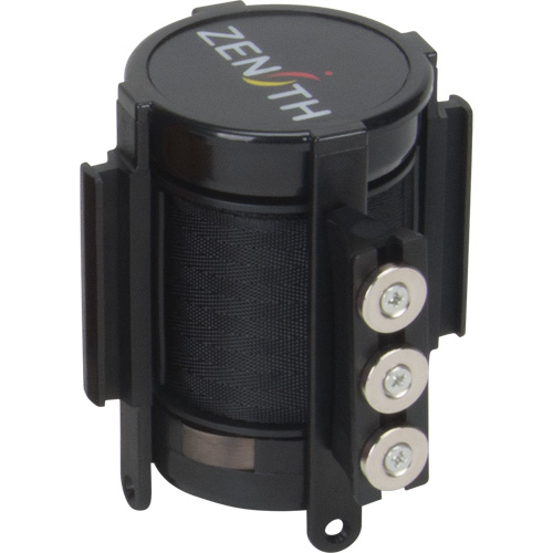 Cassette de ruban magn&eacute;tique pour barri&egrave;re de contr&ocirc;le des foules personnalis&eacute;e, 12', Ruban Noir Cam Industrial