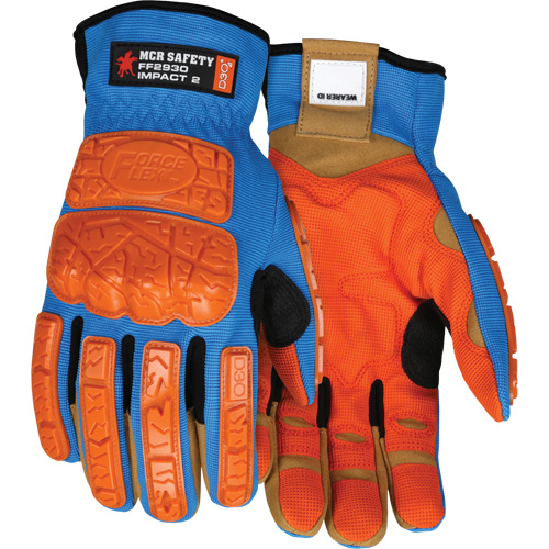 Gants antichocs Forceflex, Moyen, Paume en Synth&eacute;tique, Poignet &agrave; enfiler Cam Industrial