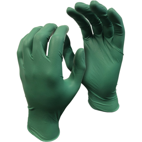 5559PF Green Monkey Gloves, Small, Nitrile, 4-mil, Powder-Free, Green Cam Industrial