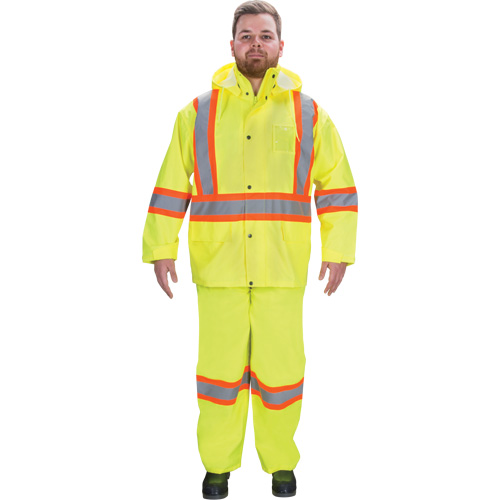 V&ecirc;tements imperm&eacute;ables RZ1000, Polyester, 3T-Grand, Jaune lime haute visibilit&eacute; Cam Industrial