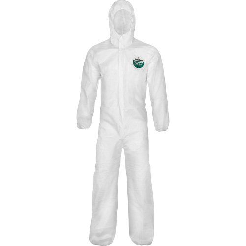 MicroMax&reg; NS Cool Suit Coveralls, Small, White, Microporous/Polypropylene Cam Industrial