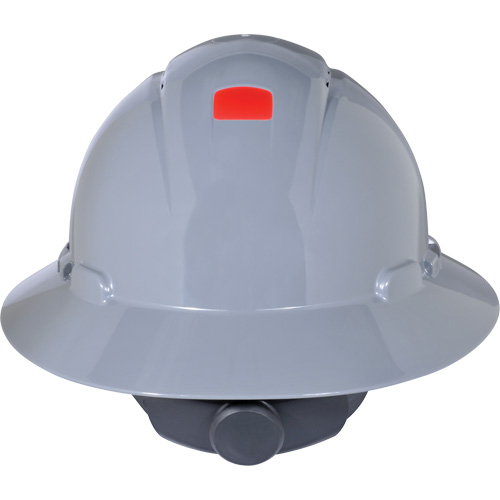 Full Brim Hardhat with Uvicator Sensor, Ratchet Suspension Cam Industrial