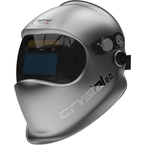 Masque de soudage auto-assombrissant Crystal 2.0, 3,94" lo x 1,97" la Champ de vision, Teinte 2/4 - 12, Argent Cam Industrial