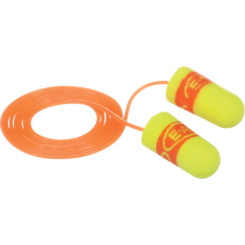 Bouchons d'oreilles SuperFit E-A-Rsoft, Paire - Sac en poly, Avec cordon Cam Industrial