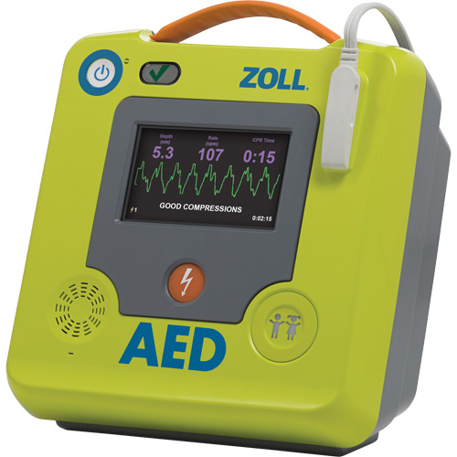D&eacute;fibrillateur AED 3 BLS pour secouristes professionnels, Semi-automatique, Français, Classe 4 Cam Industrial