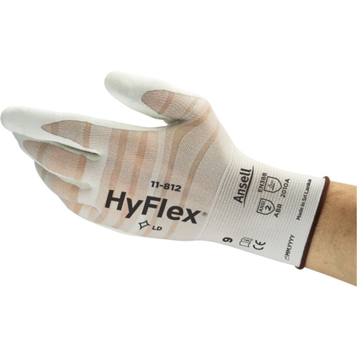 Gants HyFlex 11-812, 6, R&ecirc;vetement Mousse de nitrile, Calibre 18, Enveloppe en Nylon/Spand Cam Industrial