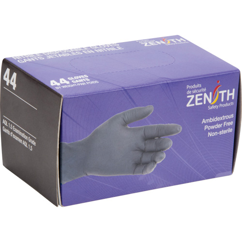 Gants jetables en paquets pour distributeur, T-Grand, Nitrile, 5 mils, Sans poudre, Noir Cam Industrial