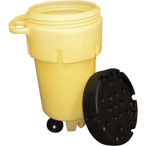 Wheeled Poly-Spillpack, 50 US gal., Mobile Cam Industrial